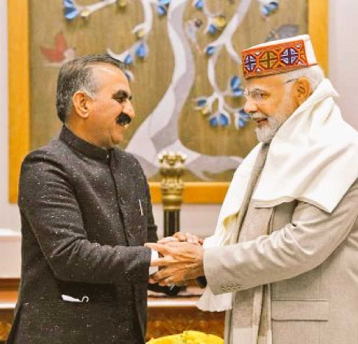 हिमाचल प्रदेश के मुख्यमंत्री सुखविंदर सिंह सुक्खू ने प्रधानमंत्री नरेंद्र मोदी से शिष्टाचार मुलाकात की